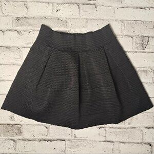 Xhilaration Women's Black Textured A-Line Skirt